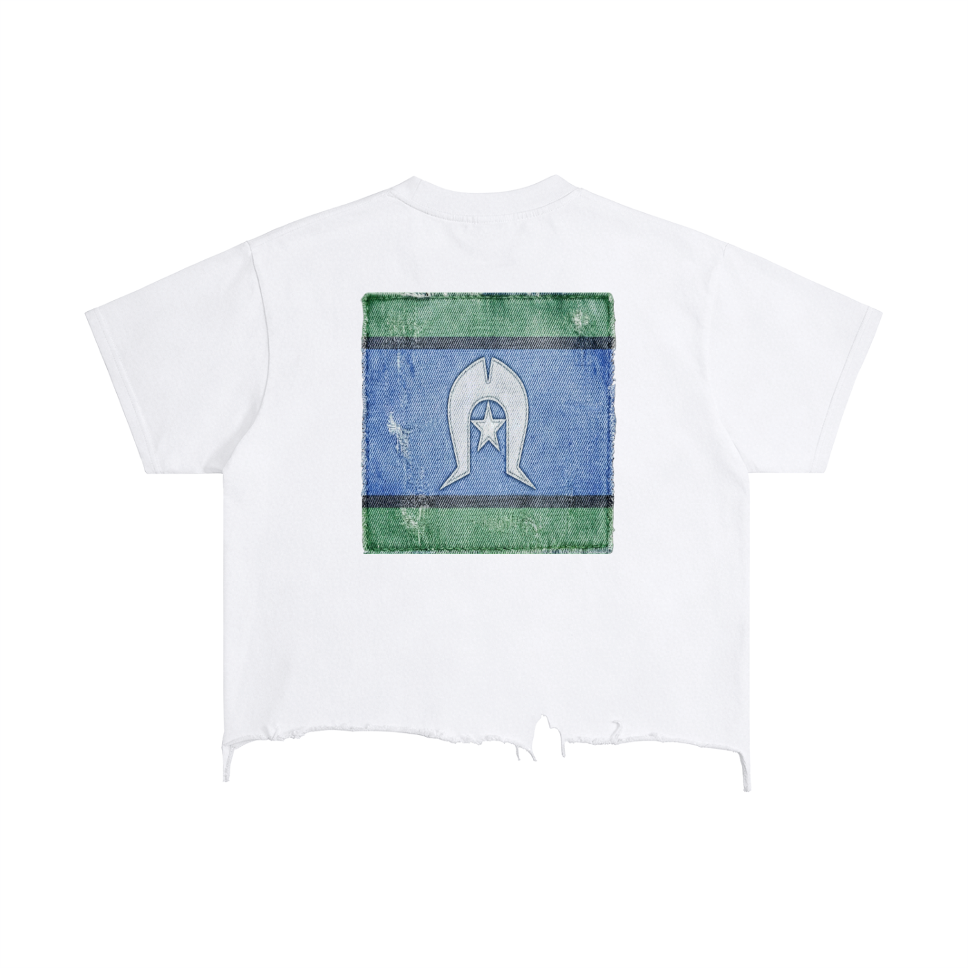 Vintage Wash Boxy Distressed Hem T-Shirt