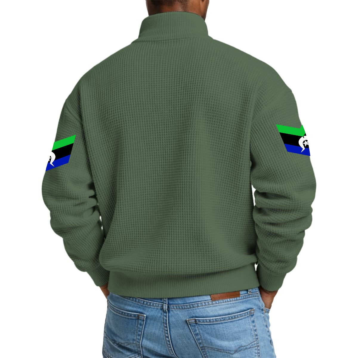 Torres Strait Men's Waffle Knit Casual Sweatshirt