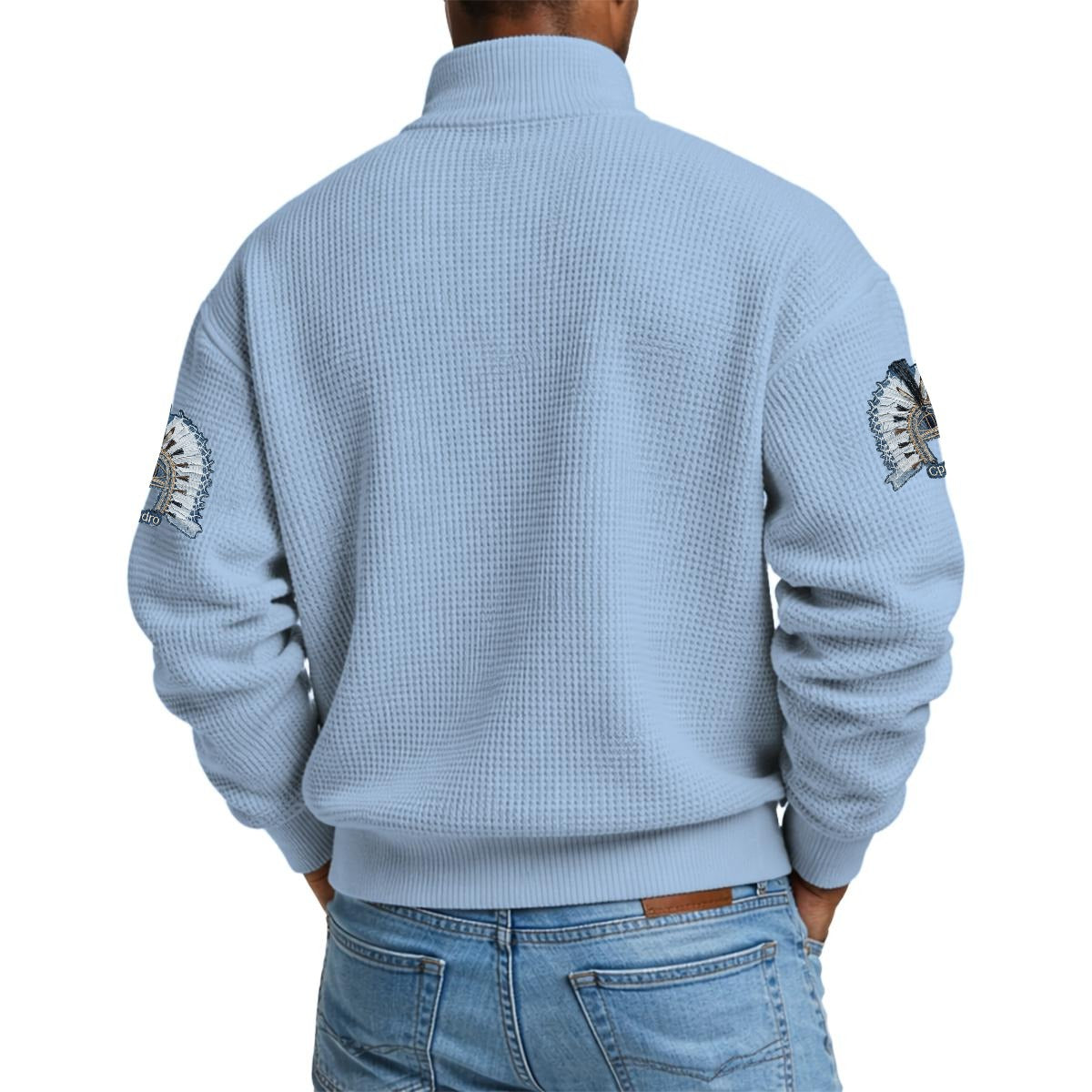 Torres Strait, Men's Waffle Knit Casual Sweatshirt.