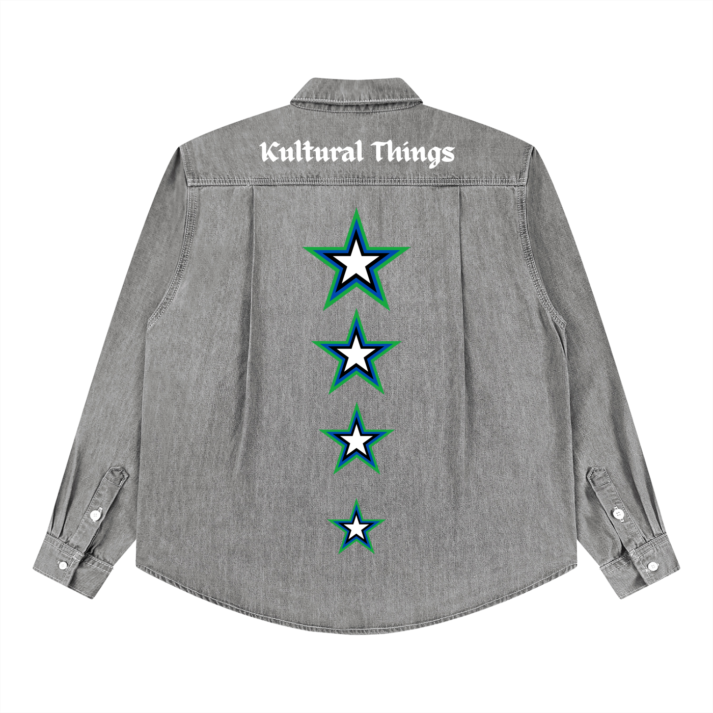 Unisex Vintage Wash Denim Shirt