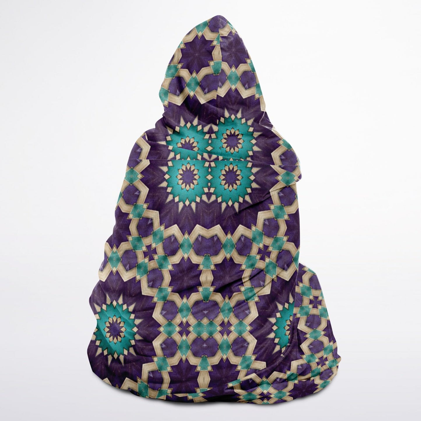Island Mat - Youth Hooded Blanket Sherpa - AOP