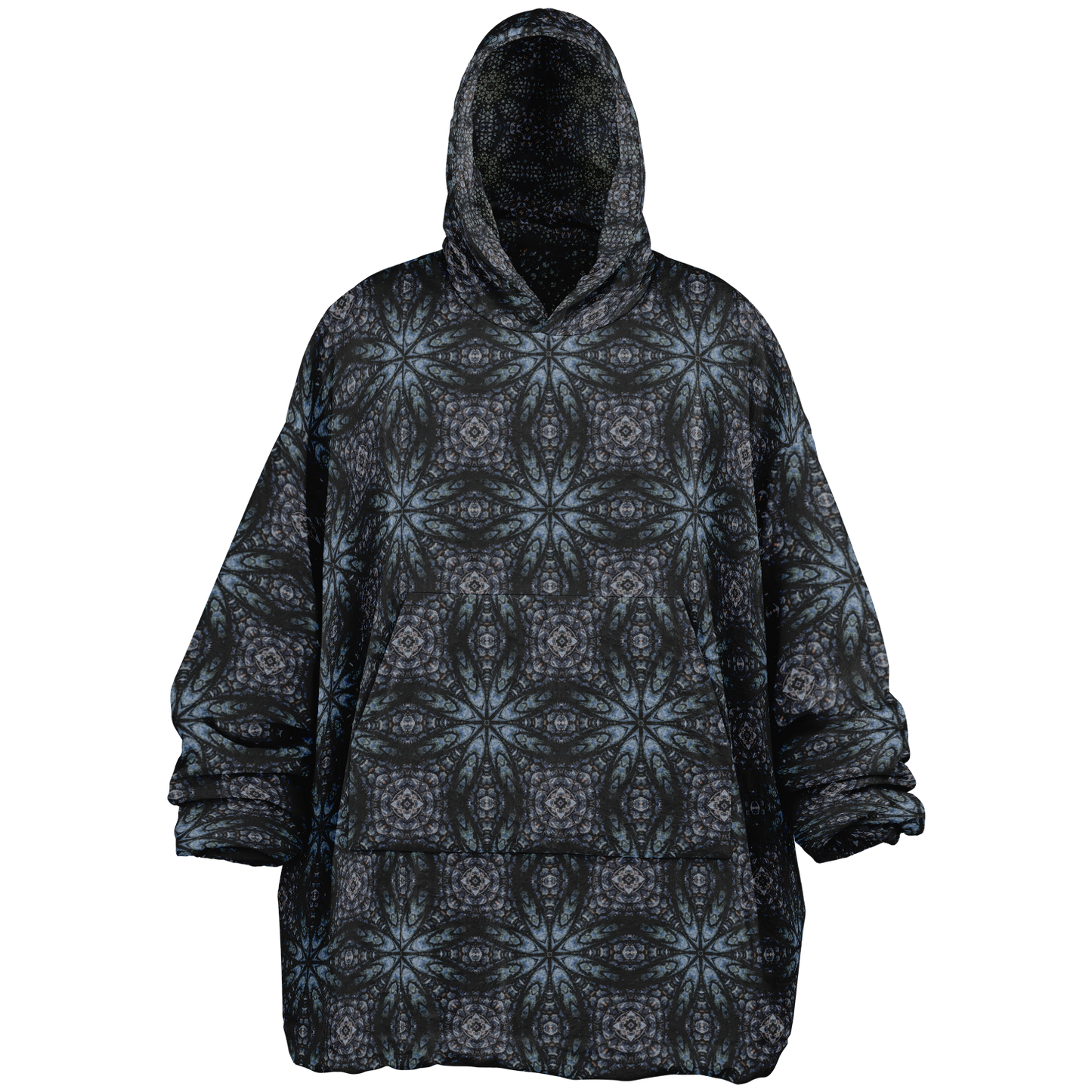 Crocodile skin pattern - Reversible Snug Hoodie - AOP