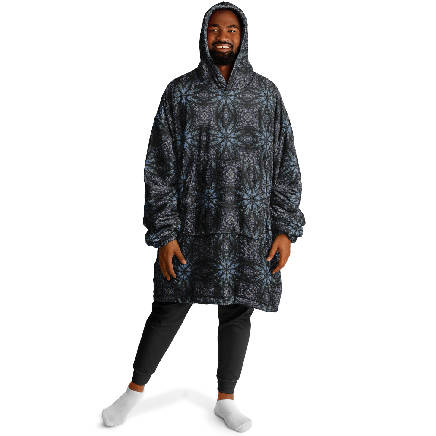 Crocodile skin pattern - Reversible Snug Hoodie - AOP