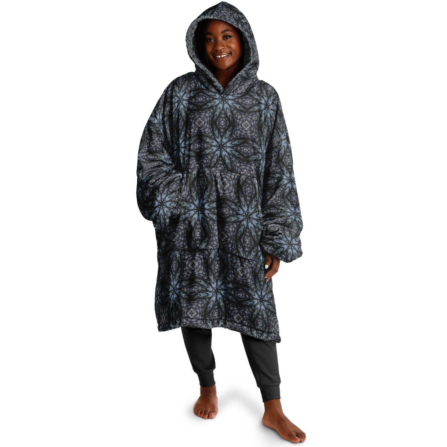 Crocodile skin pattern - Reversible Snug Hoodie - AOP