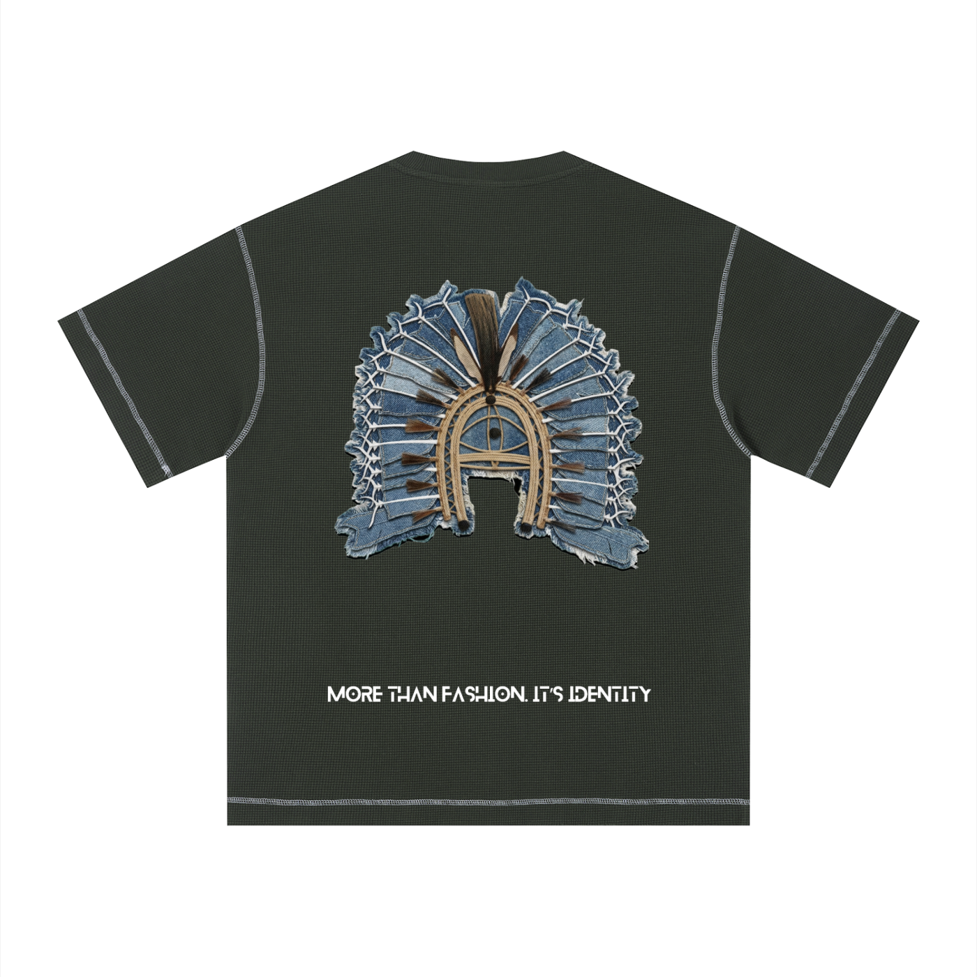 Unisex Sunfade Waffle Boxy T-Shirt