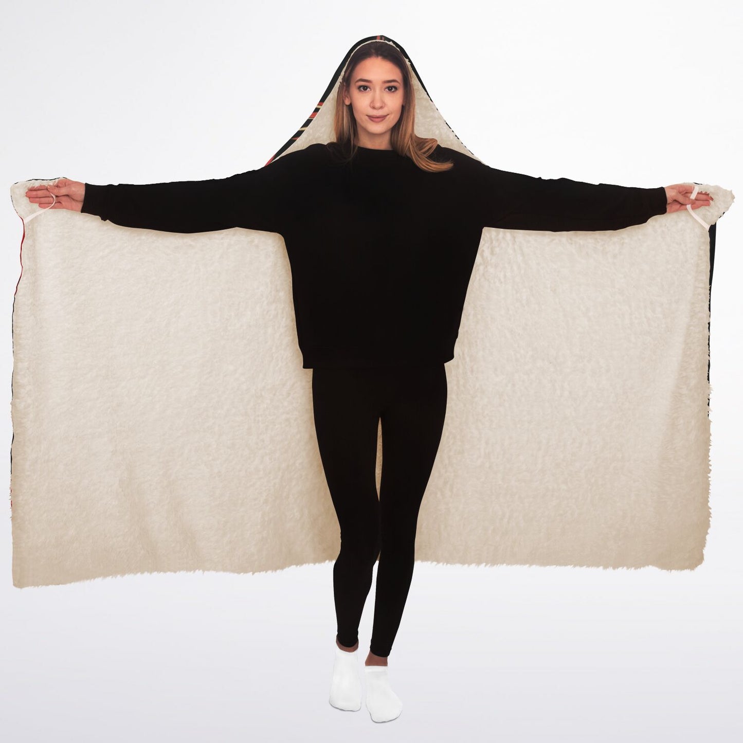 Kamu Hooded Blanket Sherpa