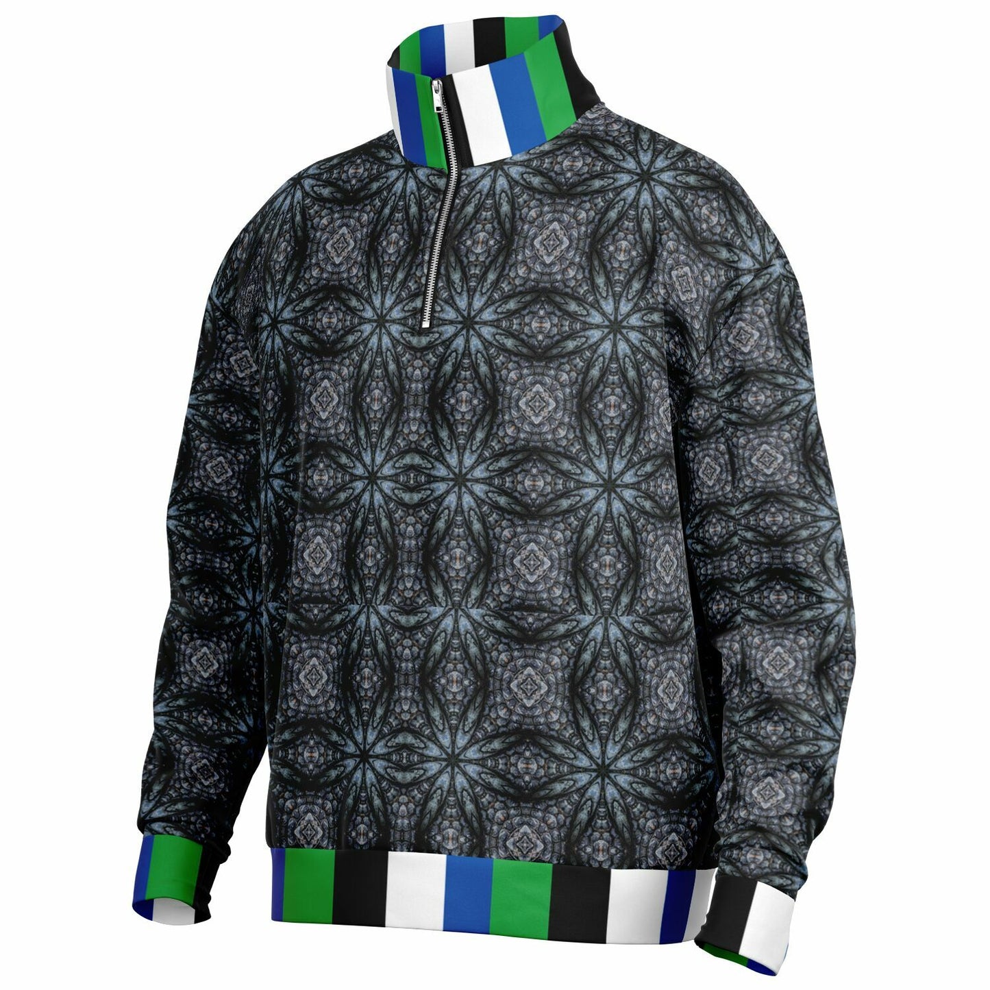 TSI Heavyweight Oversized Quarter Zip Sweatshirt - AOP