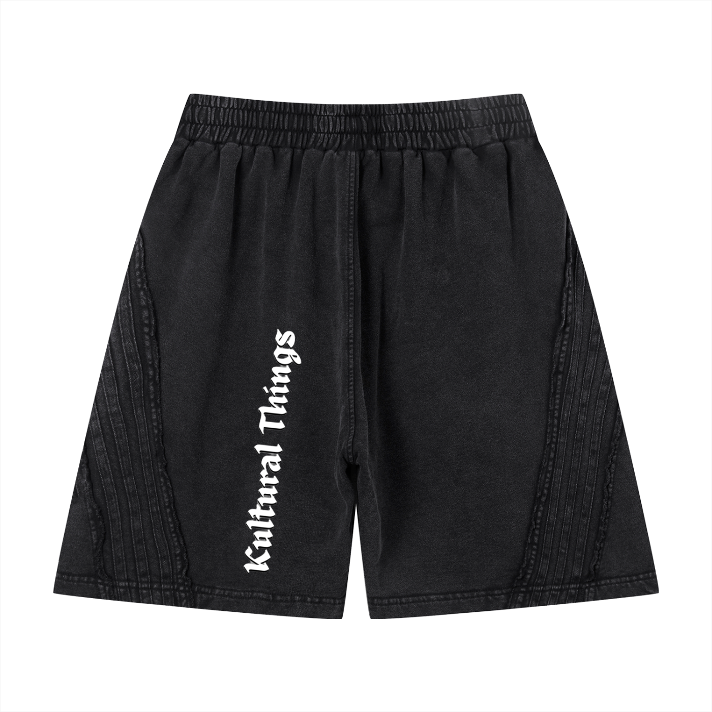Aboriginal Unisex Vintage Wash Raw Edge Shorts