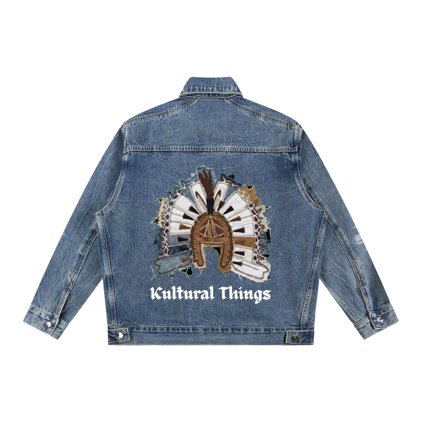 Vintage Wash Zip Up Denim Jacket