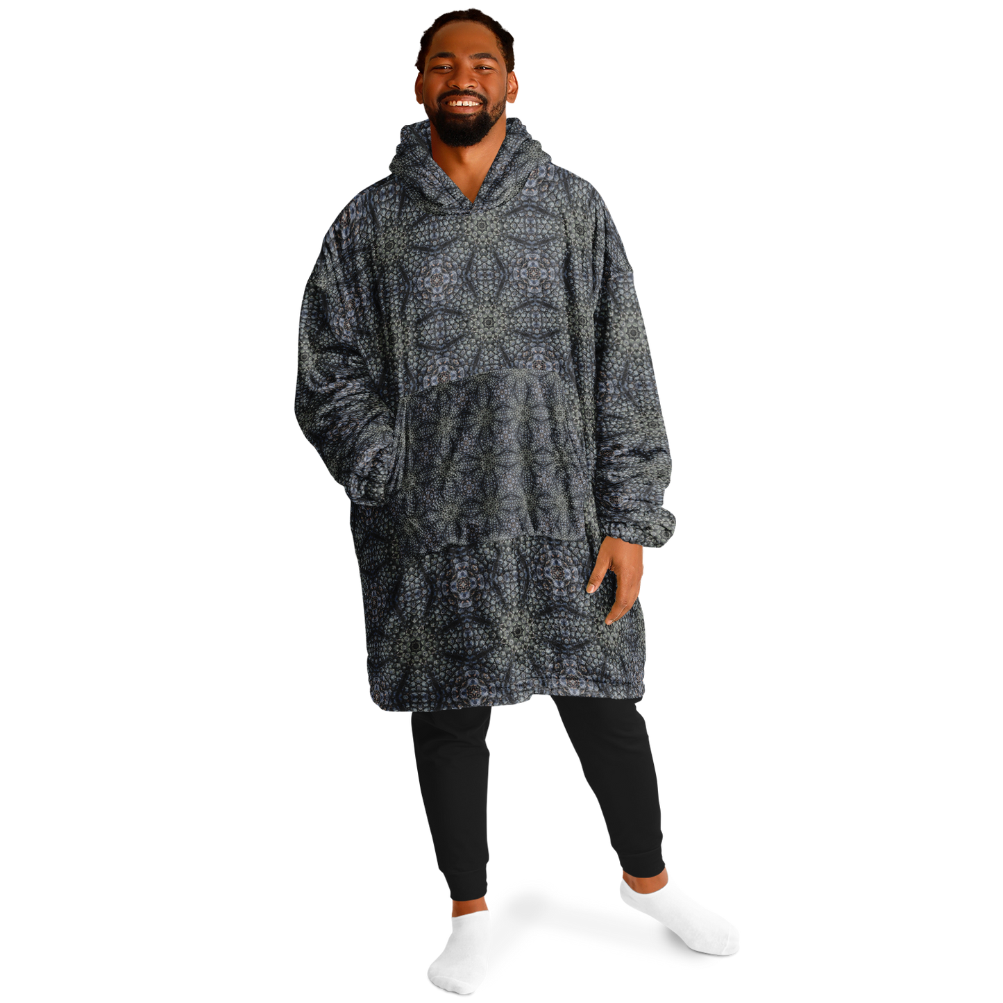 Crocodile skin pattern - Reversible Snug Hoodie - AOP
