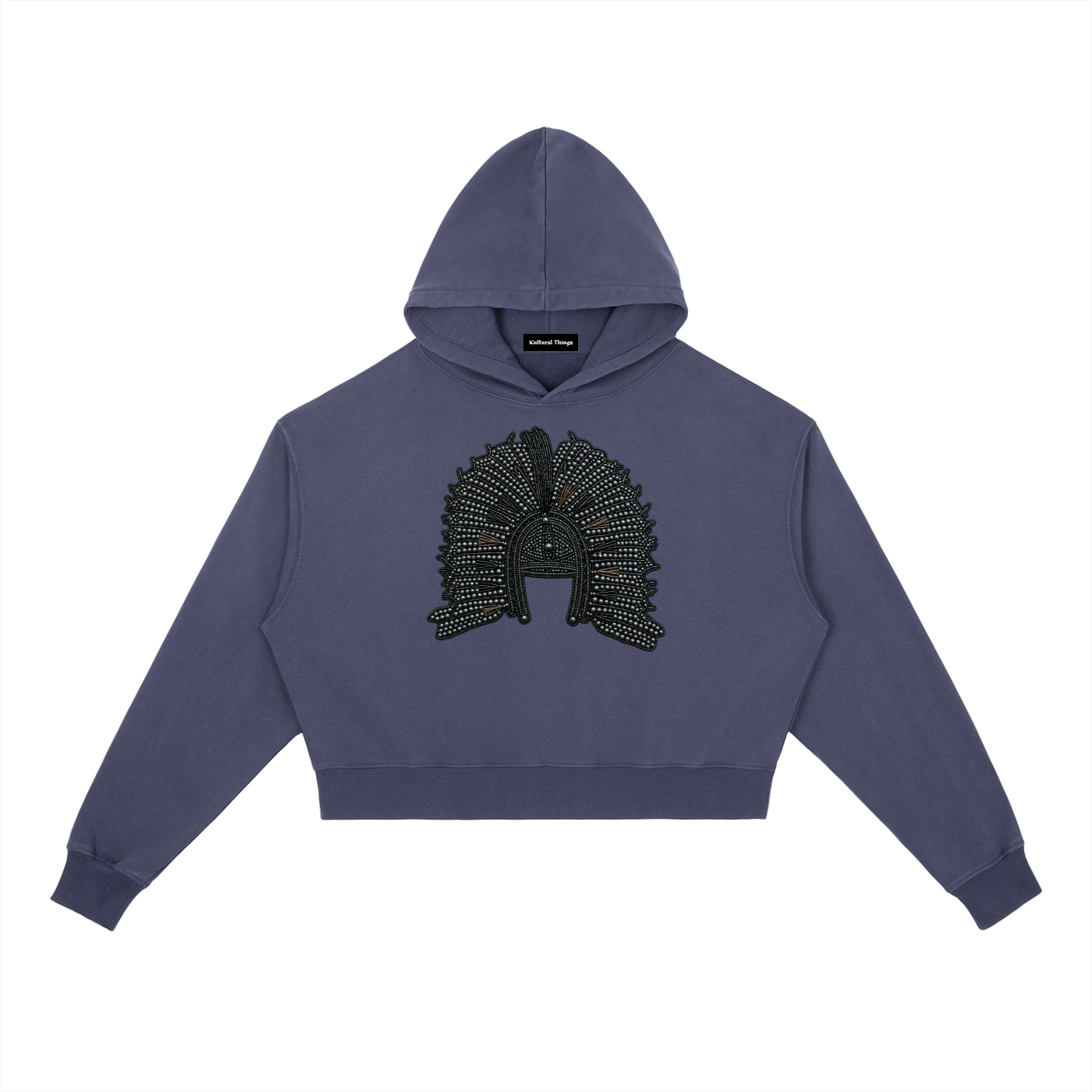 Women Blak Pearl Vintage Washed Heavyweight Hoodie