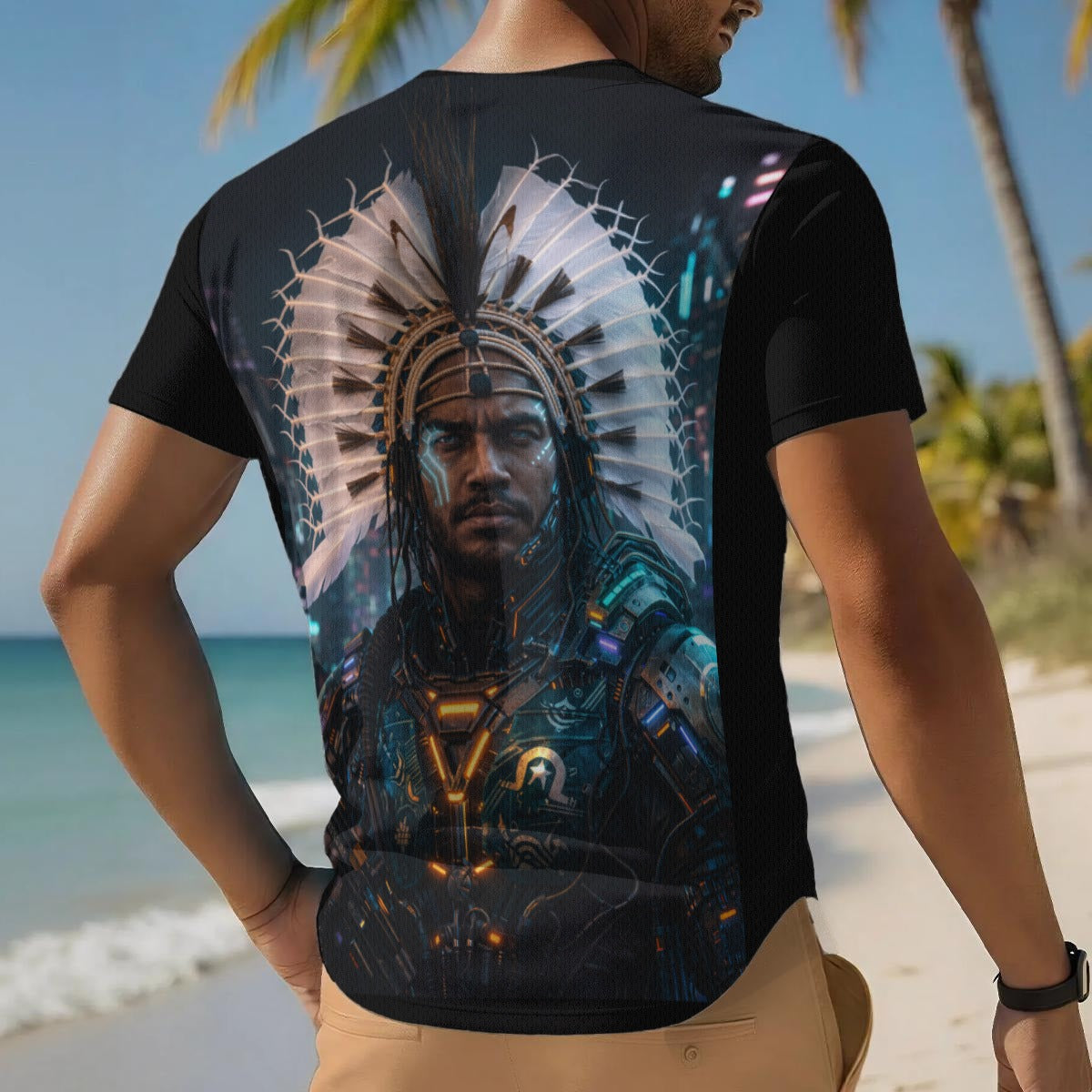 ZK Future Cyber Warrior Men's Short Sleeve Baseball Jersey