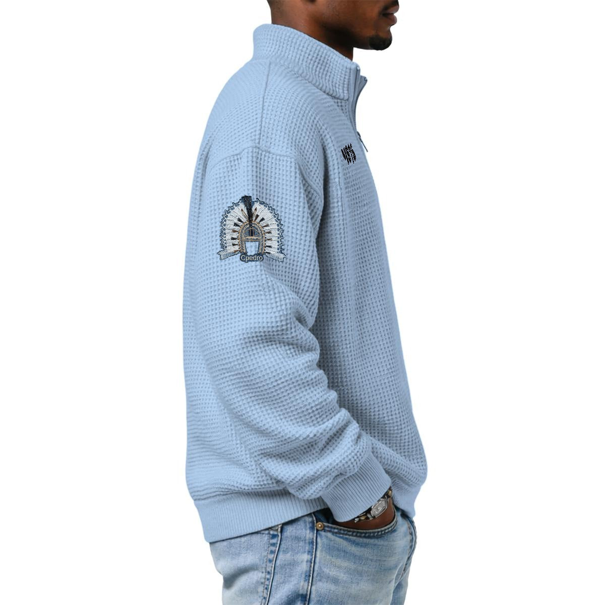 Torres Strait, Men's Waffle Knit Casual Sweatshirt.