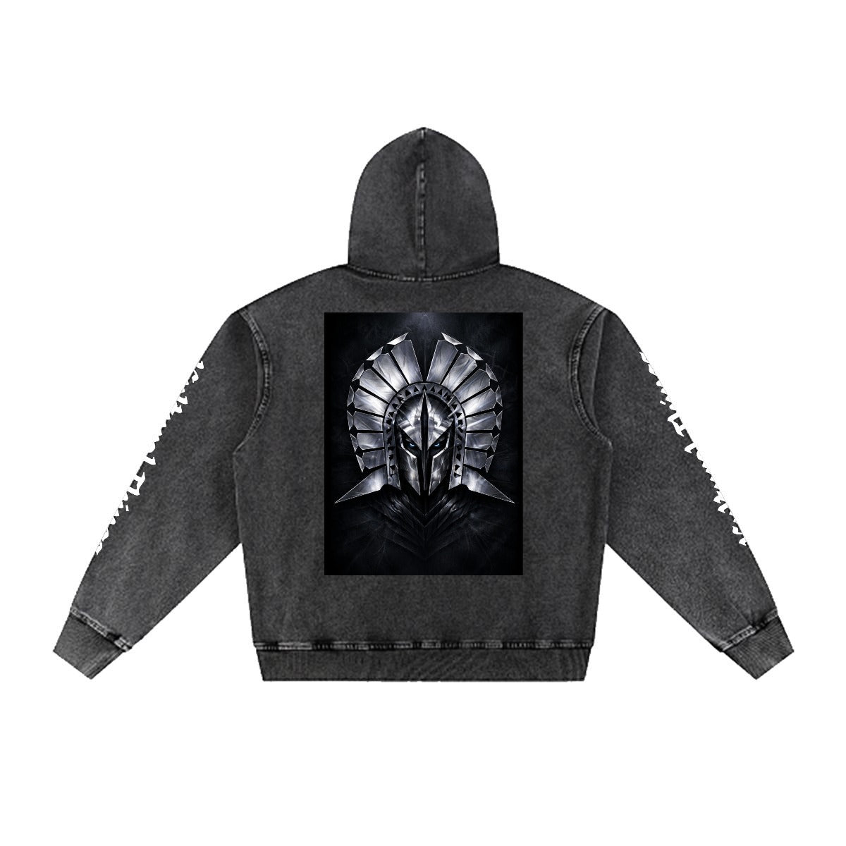 Men’s Washed Denim Pullover Hoodie|380GSM DTG
