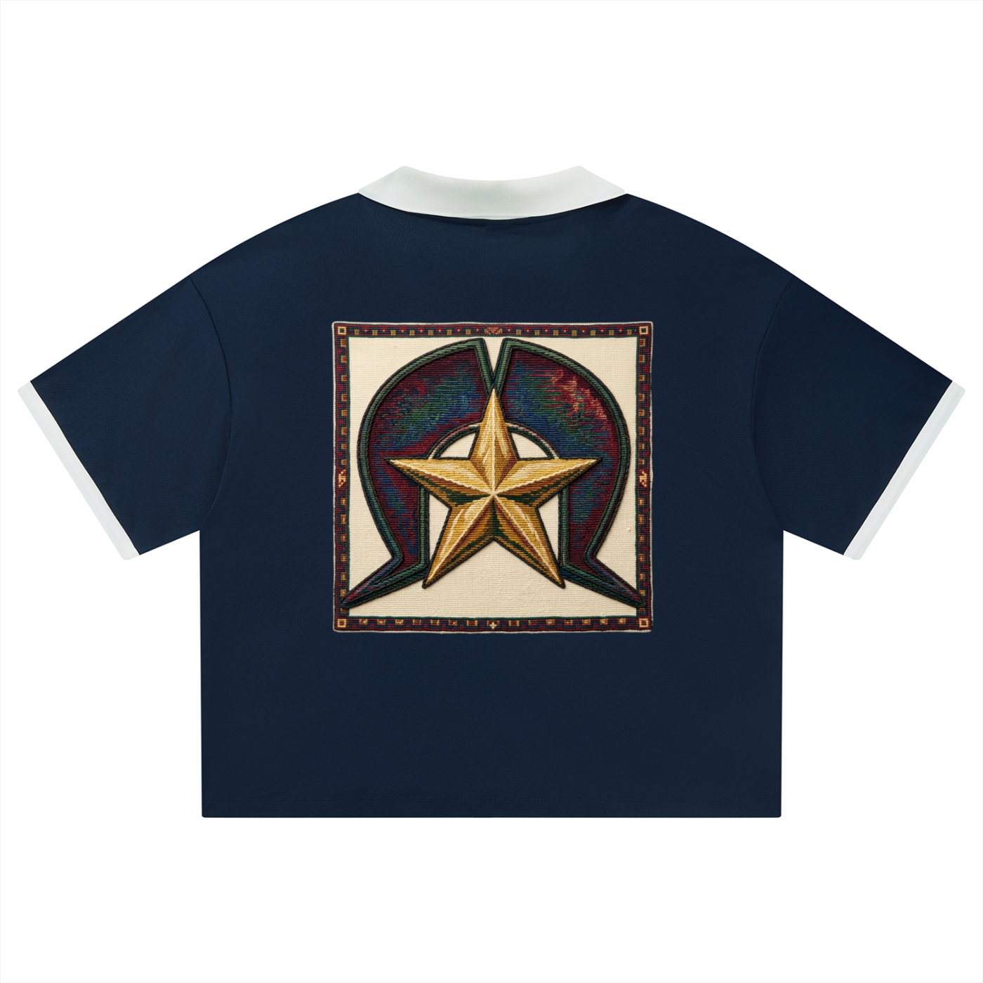 Unisex Collared Piping Boxy Soccer Jersey