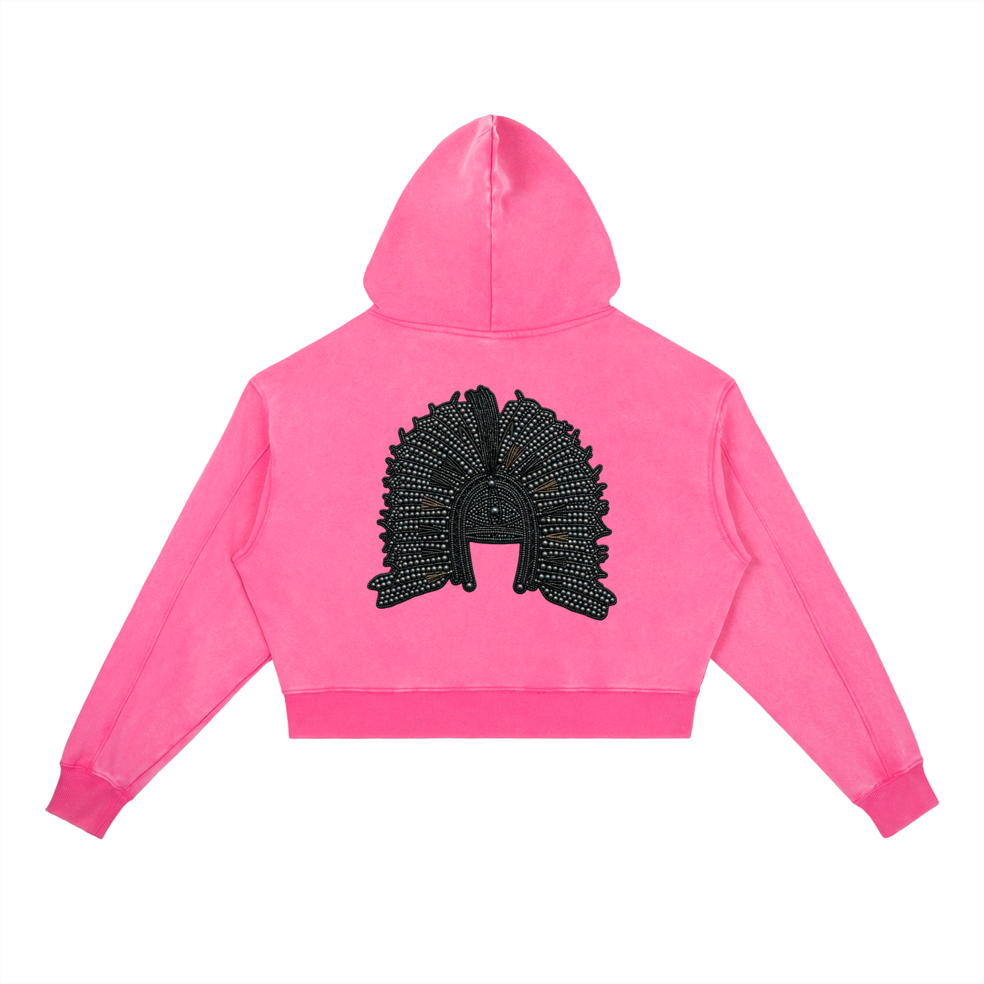Women Blak Pearl Vintage Washed Heavyweight Hoodie