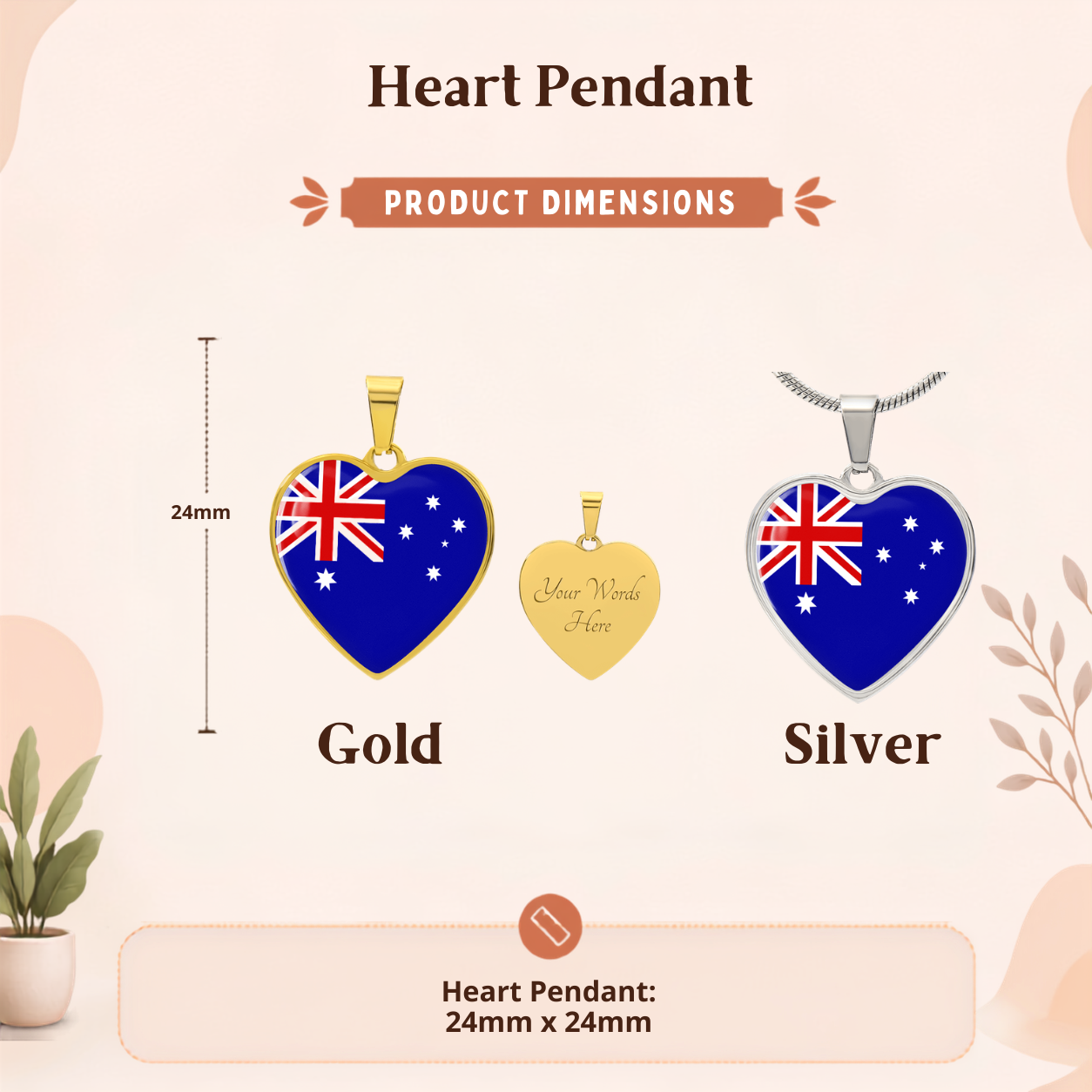 Australian keepsake pendant