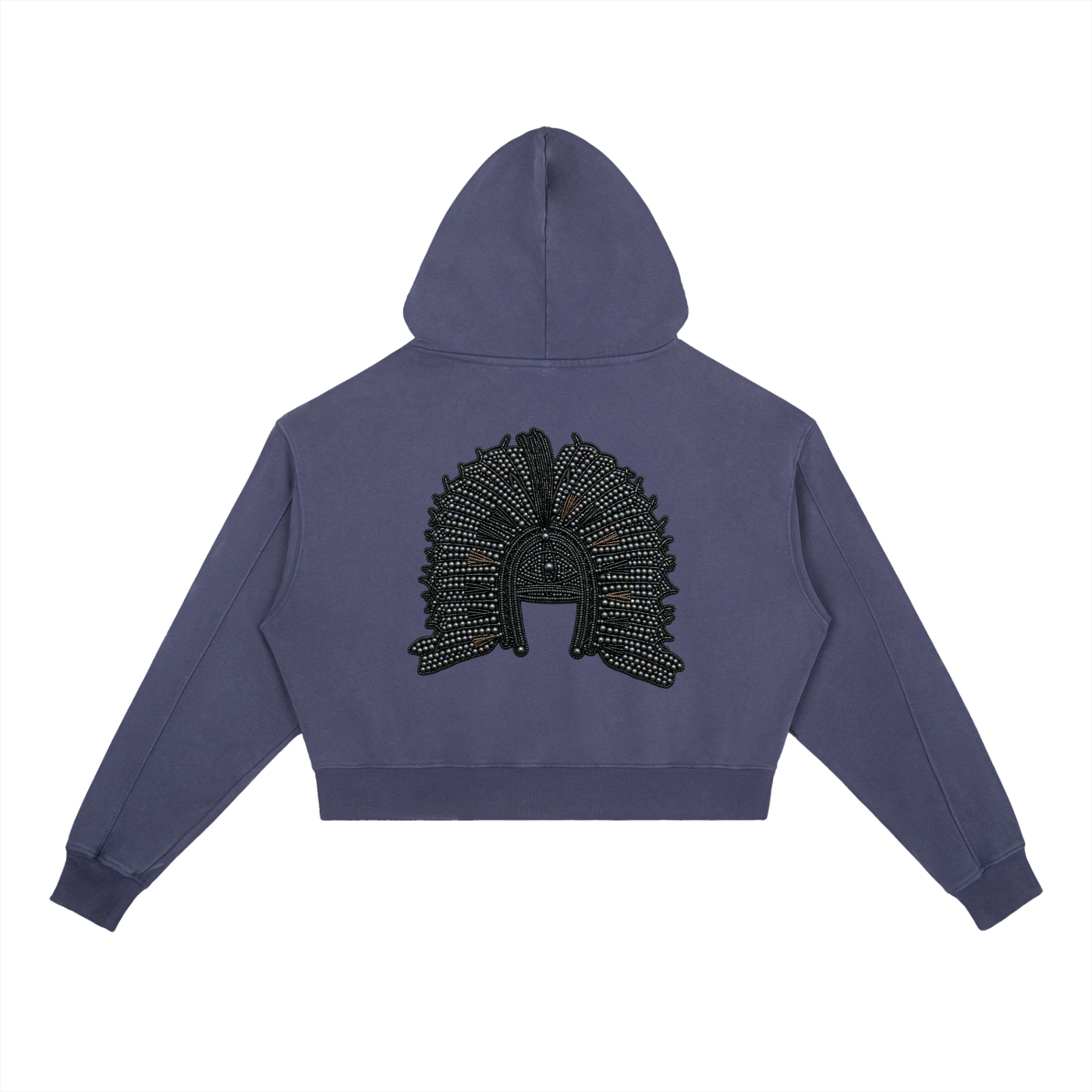 Women Blak Pearl Vintage Washed Heavyweight Hoodie