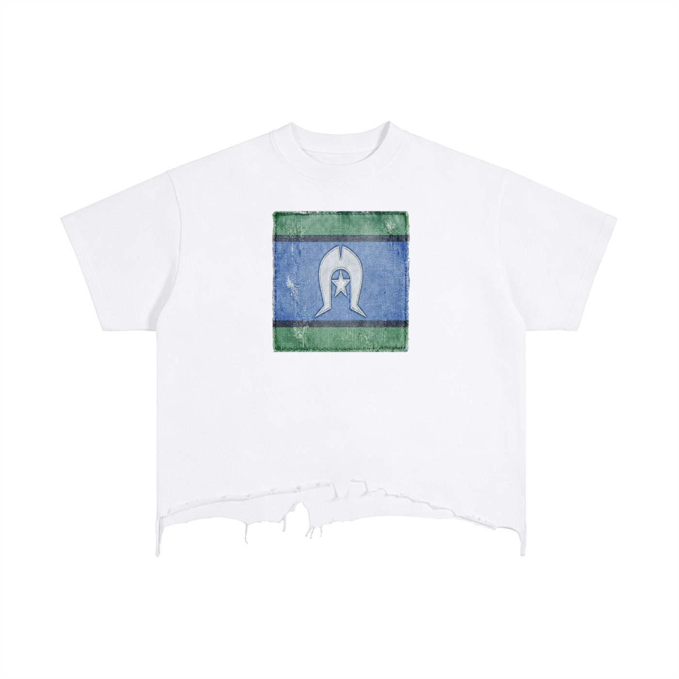 Vintage Wash Boxy Distressed Hem T-Shirt