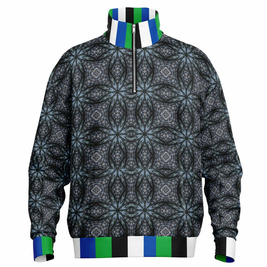 TSI Heavyweight Oversized Quarter Zip Sweatshirt - AOP