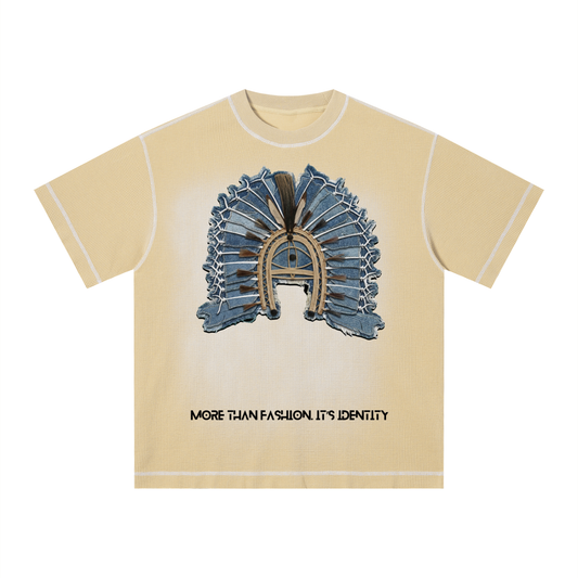 Unisex Sunfade Waffle Boxy T-Shirt