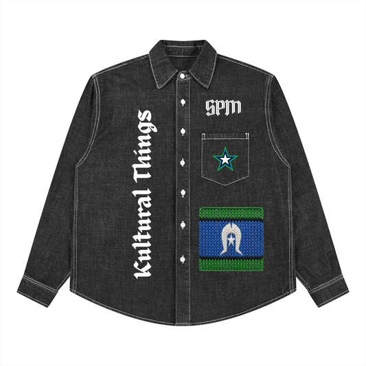Unisex Vintage Wash Denim Shirt