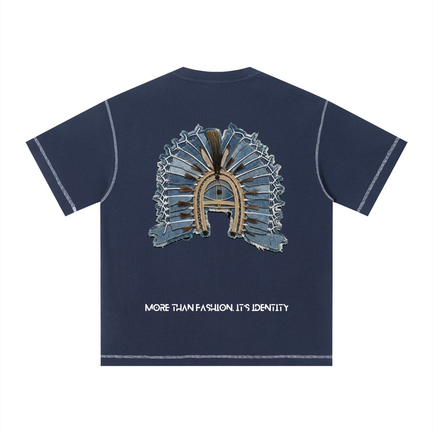 Unisex Sunfade Waffle Boxy T-Shirt