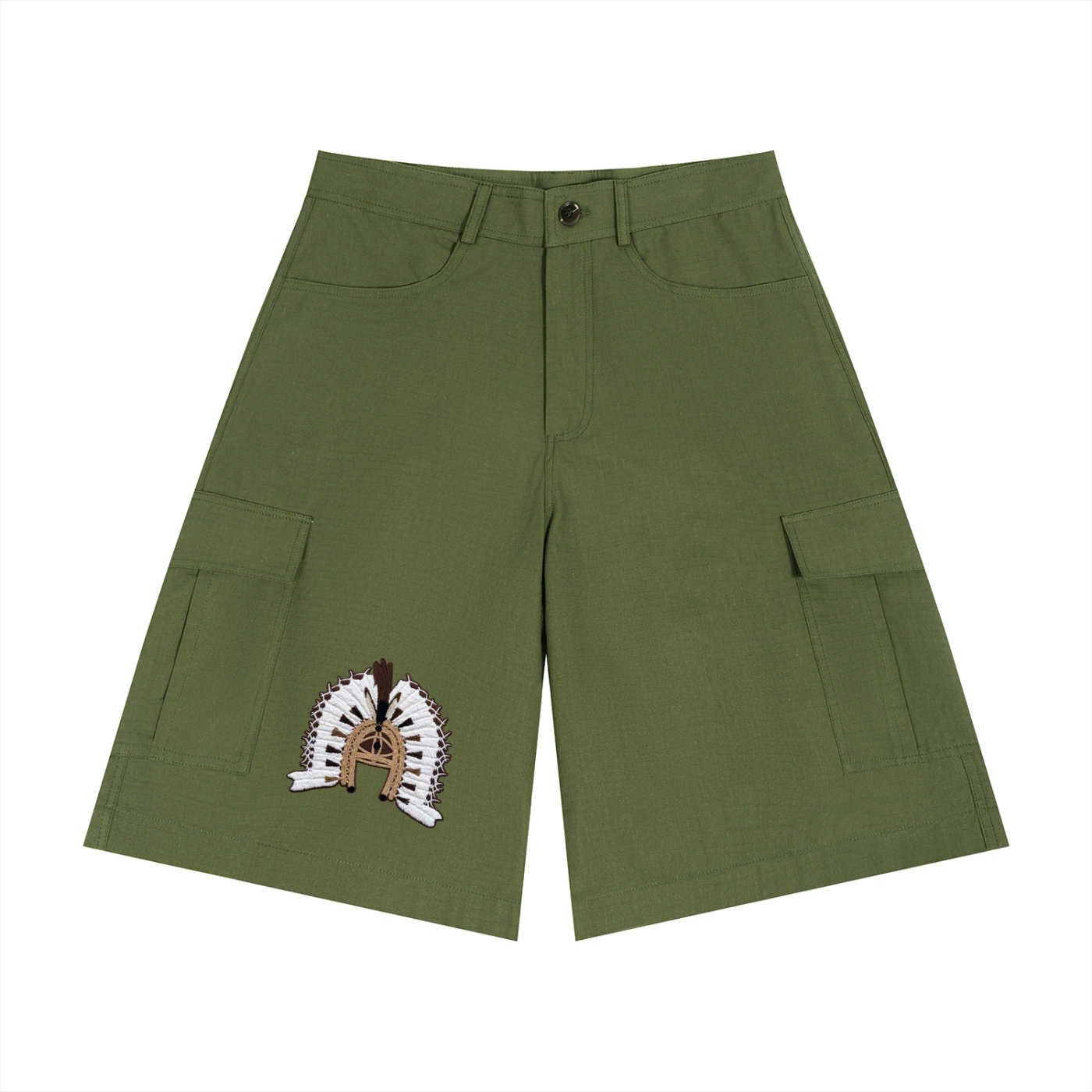 Unisex Woven Cargo Shorts