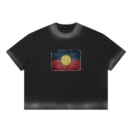 Unisex Boxy Sunfade Vintage Wash T-Shirt