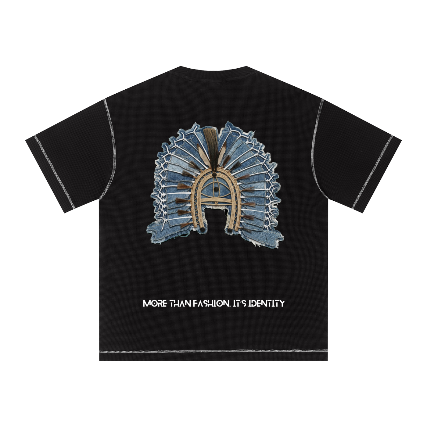 Unisex Sunfade Waffle Boxy T-Shirt