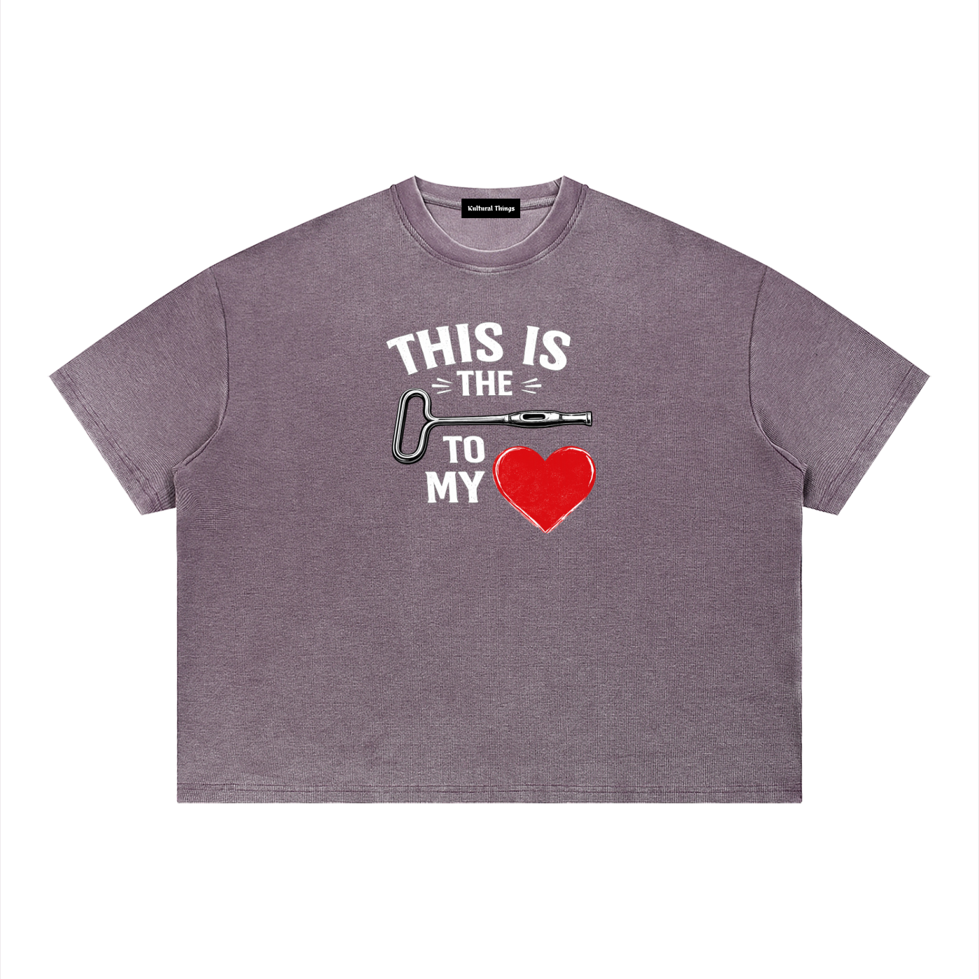 Unisex Vintage Wash Sunfade Boxy Waffle T-Shirt