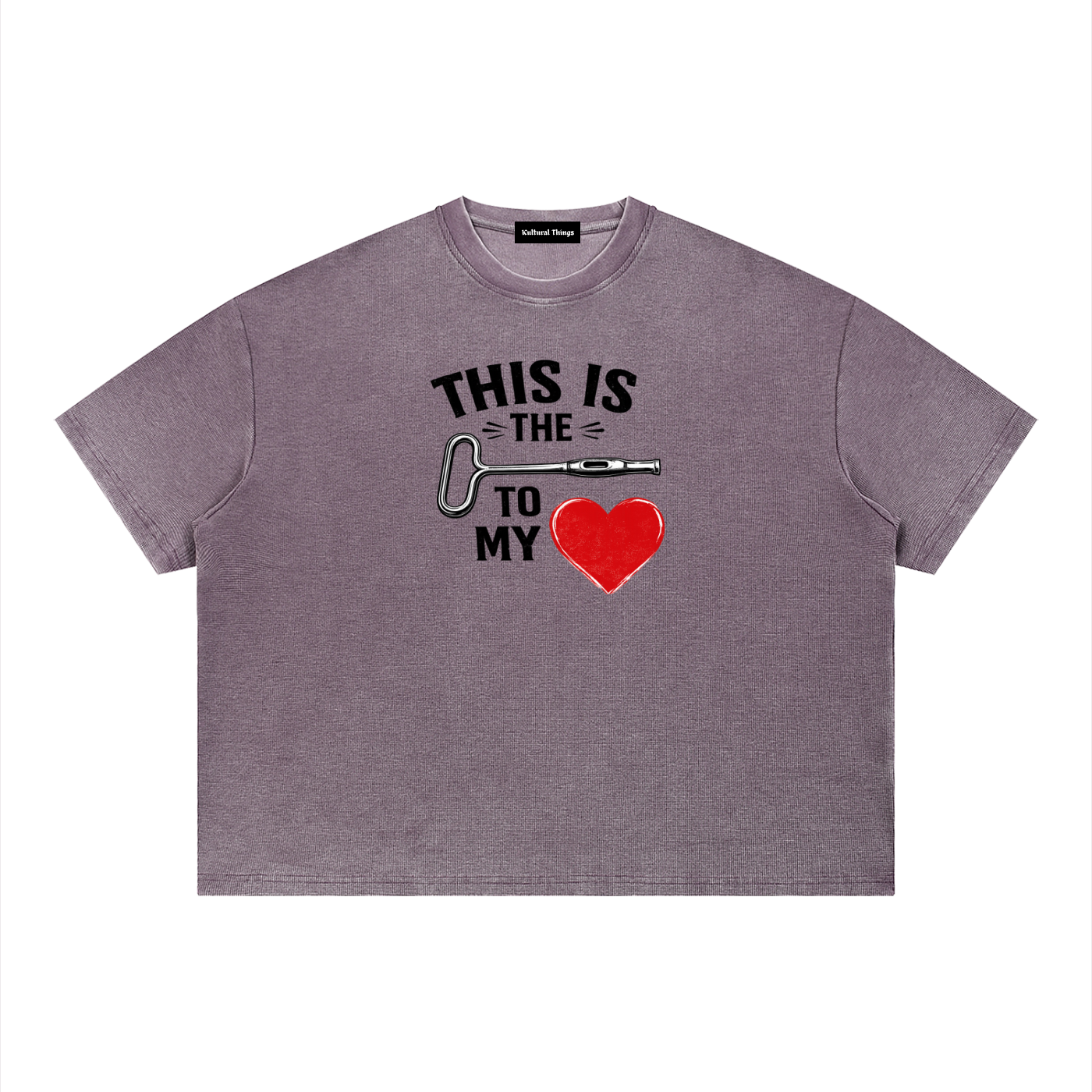 Unisex Vintage Wash Sunfade Boxy Waffle T-Shirt