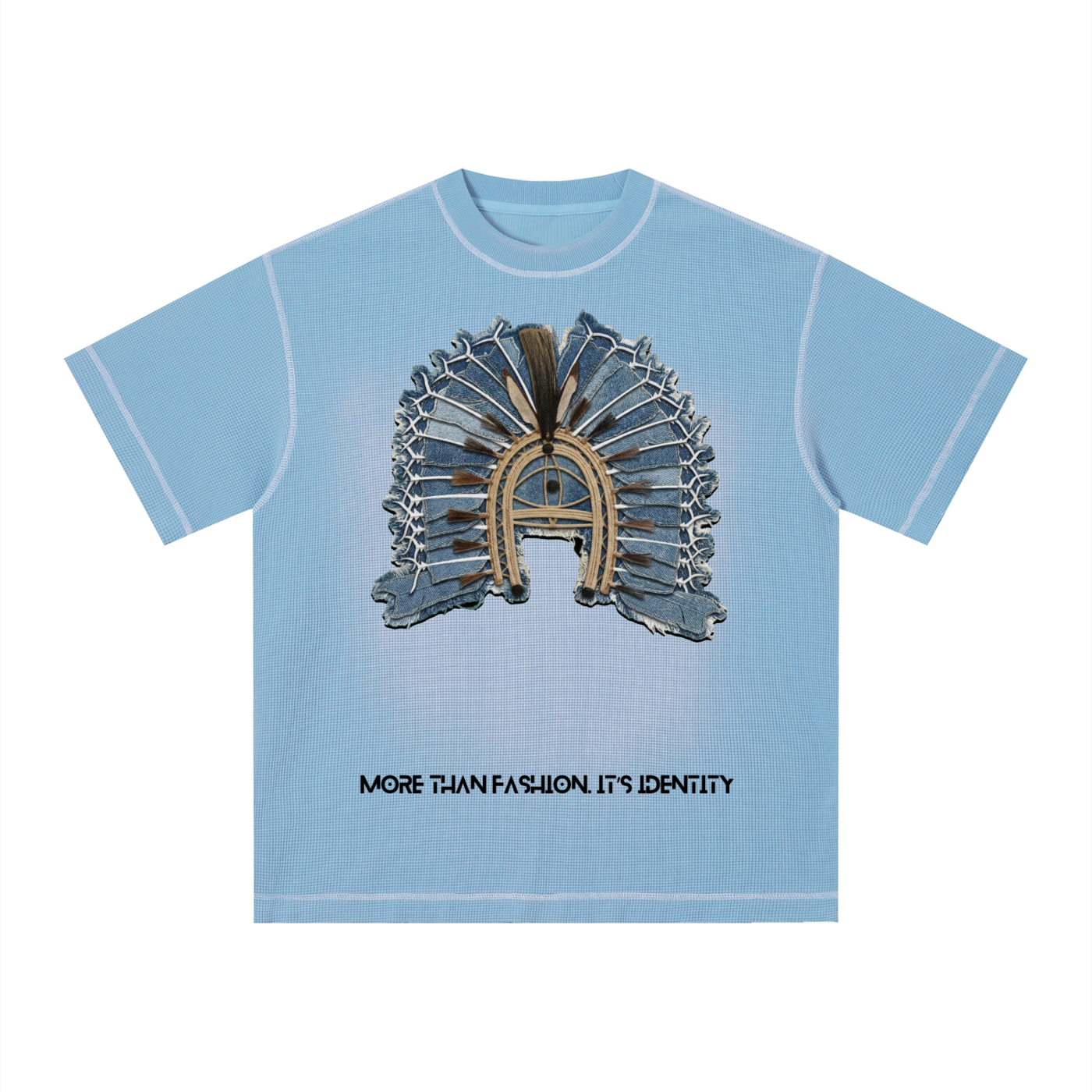 Unisex Sunfade Waffle Boxy T-Shirt