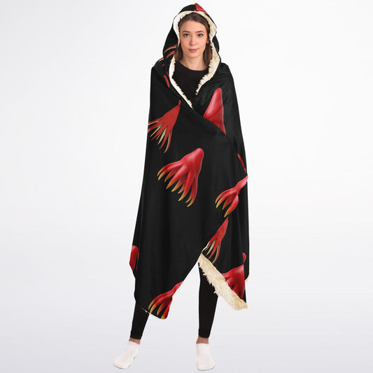 Kamu Hooded Blanket Sherpa