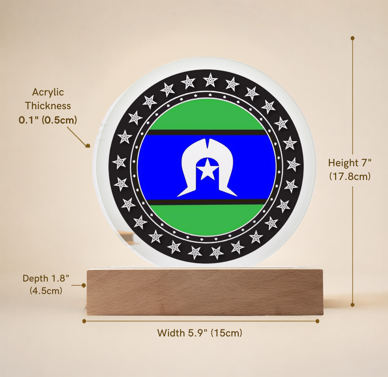 Torres Strait Islander night light