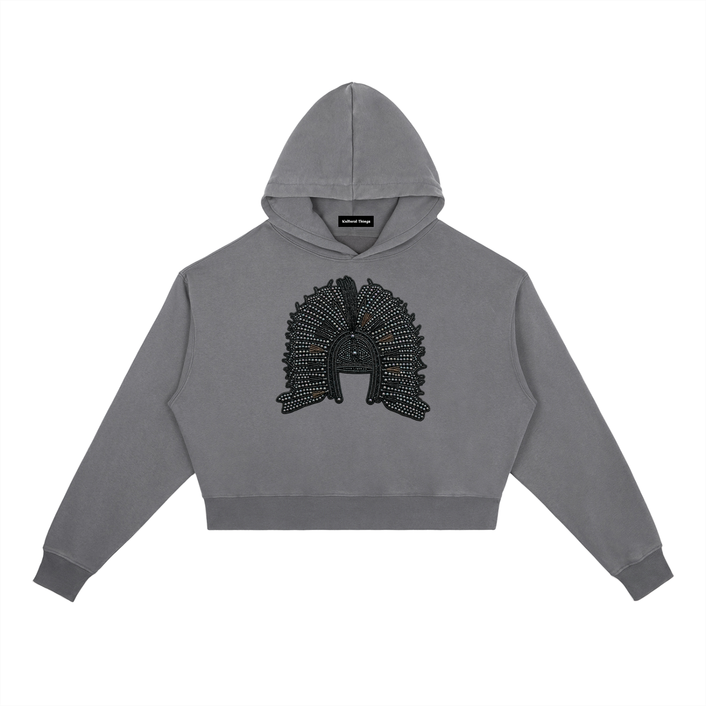 Women Blak Pearl Vintage Washed Heavyweight Hoodie