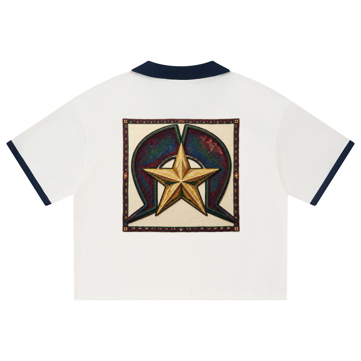 Unisex Collared Piping Boxy Soccer Jersey