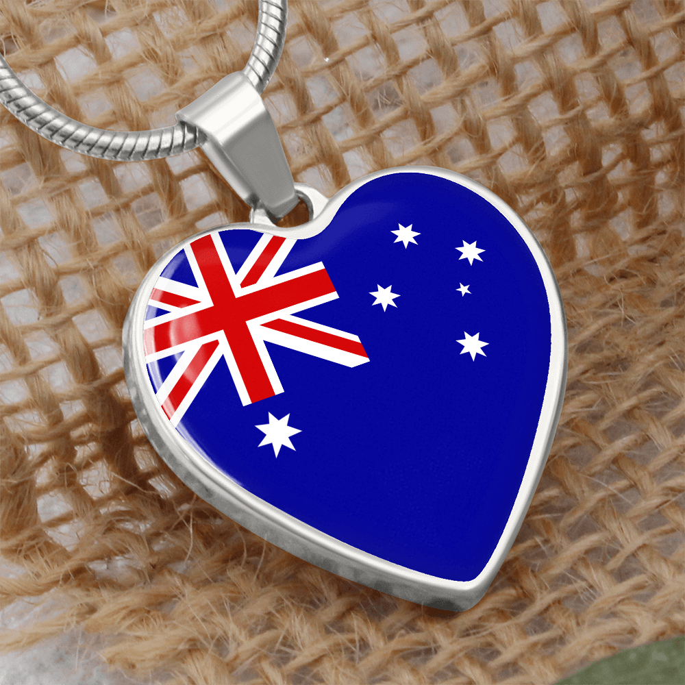 Australia heart pendant