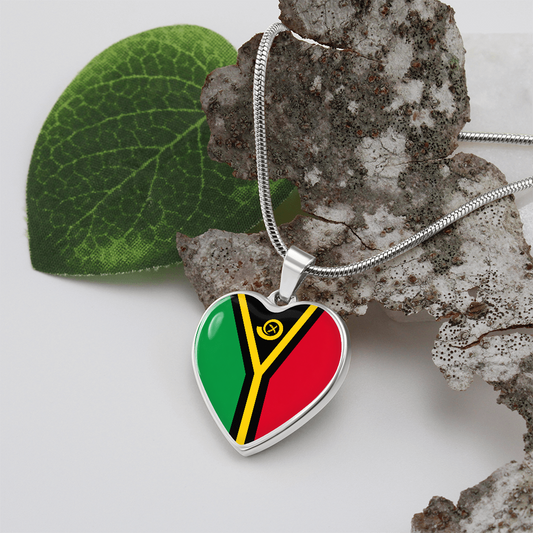 Official Vanuatu flag necklace