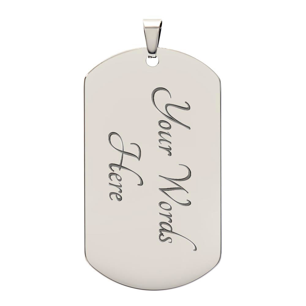 Rotuma Flag Gold Dog Tag Necklace | Rotuman Pride Pendant | Gold Stainless Steel Flag Necklace | Rotuma Heritage Jewelry | Gift for Rotumans