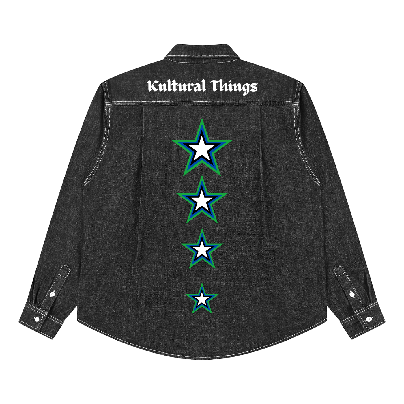 Unisex Vintage Wash Denim Shirt
