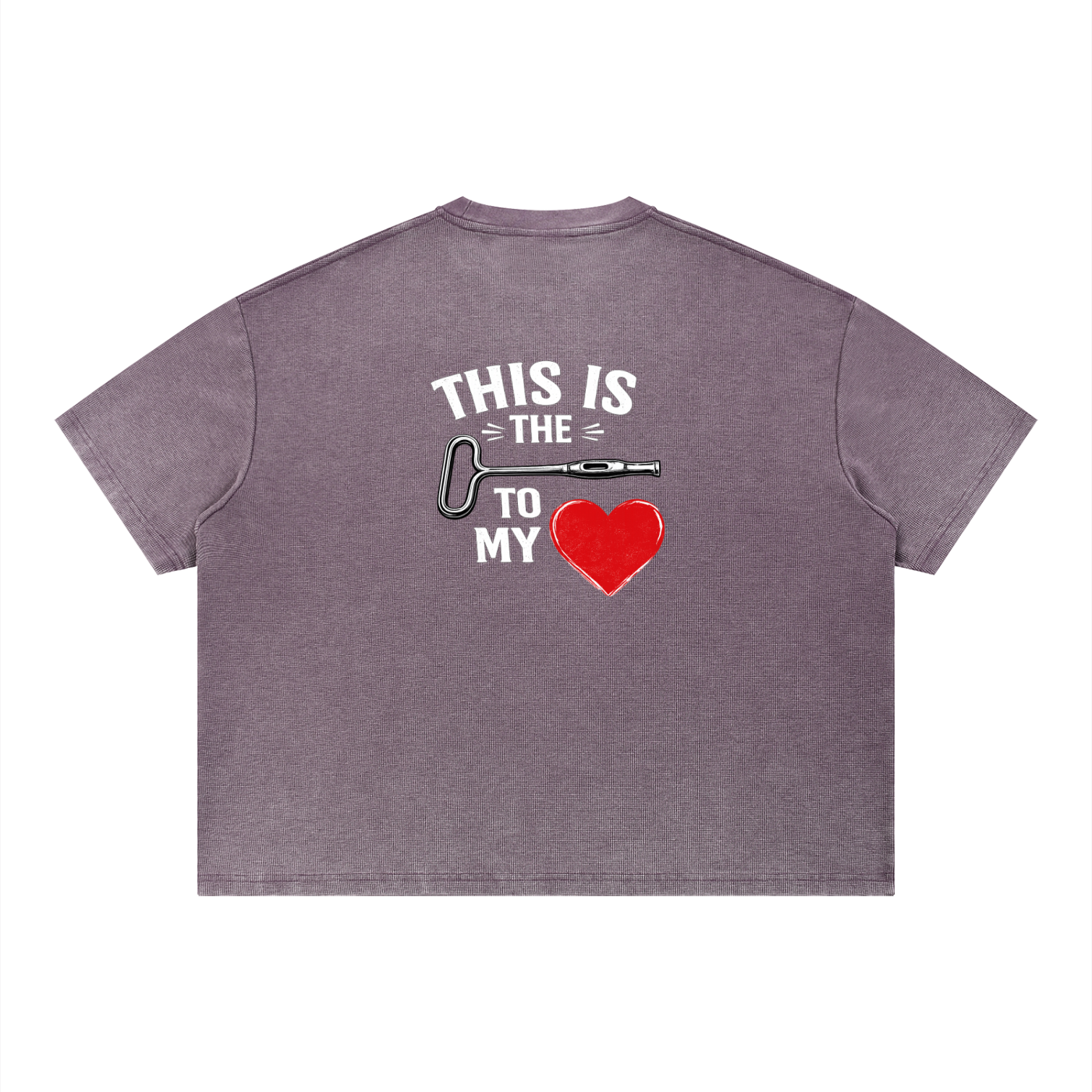 Unisex Vintage Wash Sunfade Boxy Waffle T-Shirt