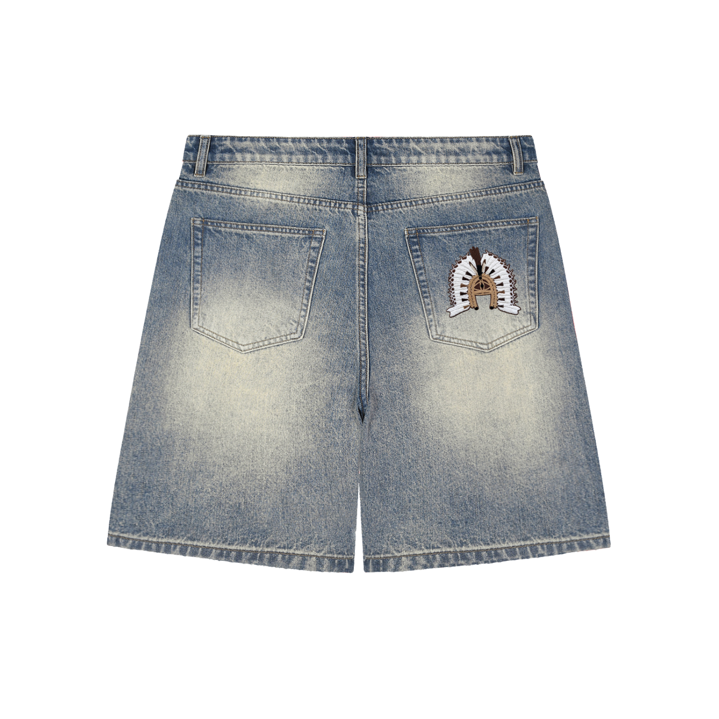 Torres Strait Dhoeri Denim Shorts – Faded Distressed Baggy Fit