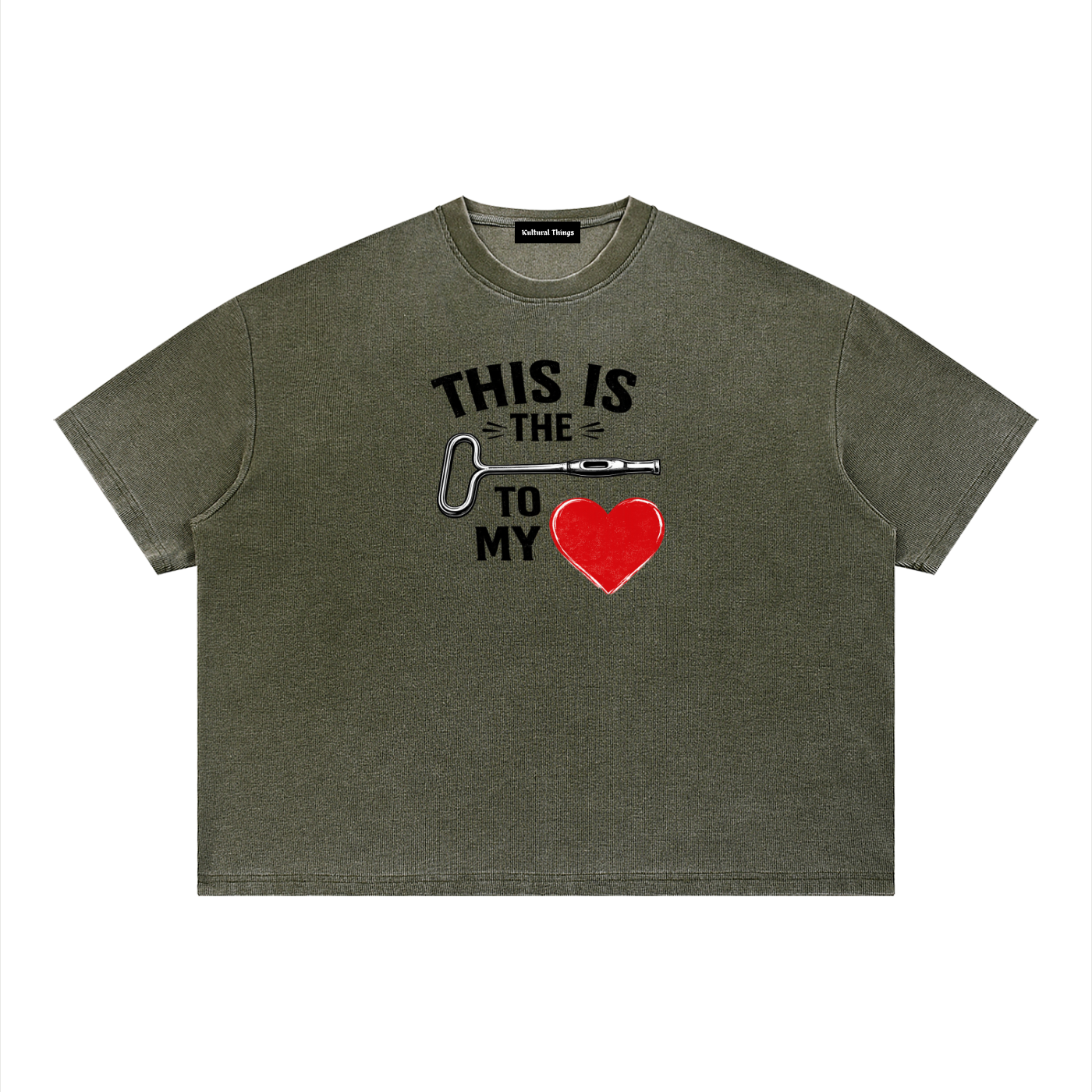 Unisex Vintage Wash Sunfade Boxy Waffle T-Shirt
