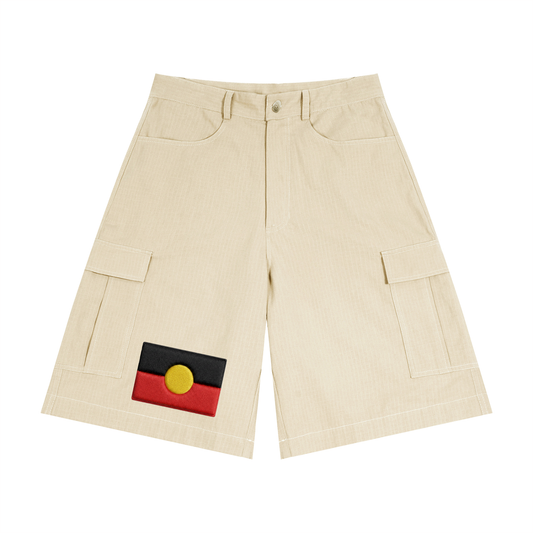Aboriginal And Torres Strait Unisex Woven Cargo Shorts