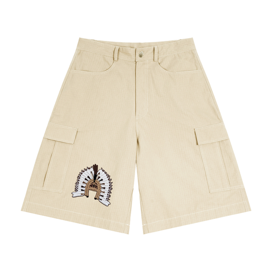 Unisex Woven Cargo Shorts