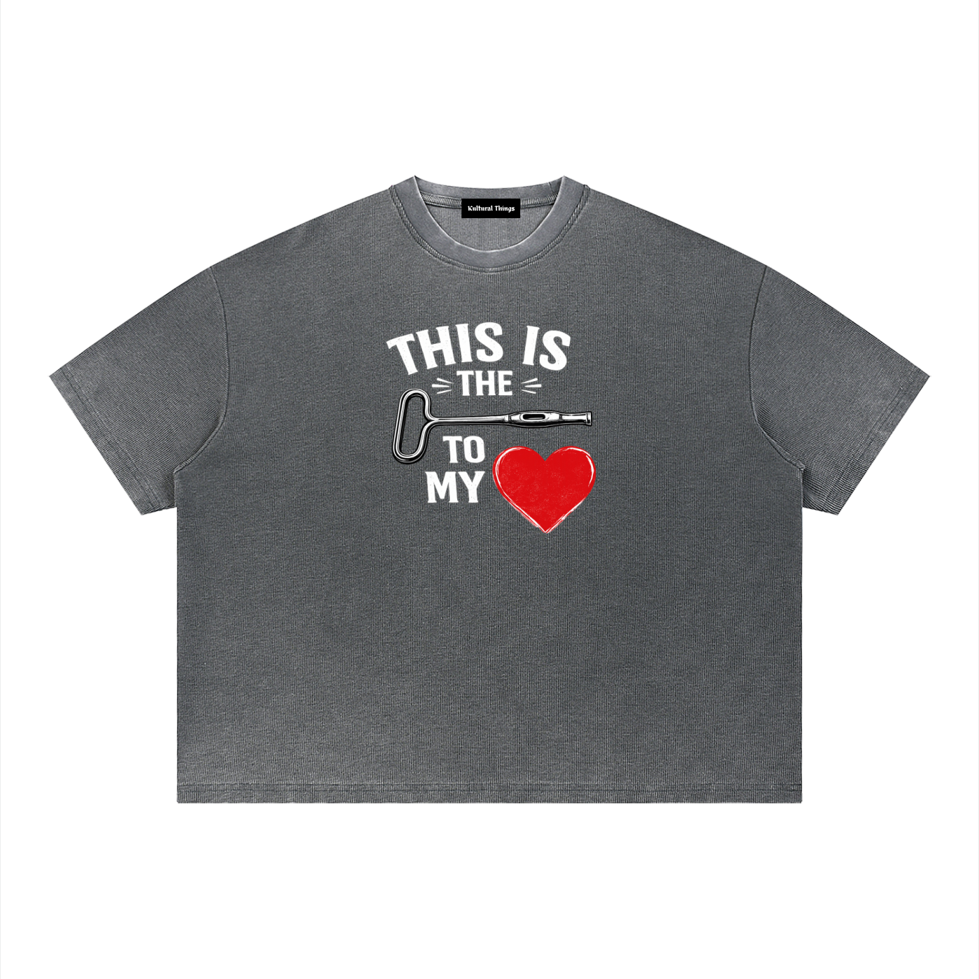 Unisex Vintage Wash Sunfade Boxy Waffle T-Shirt
