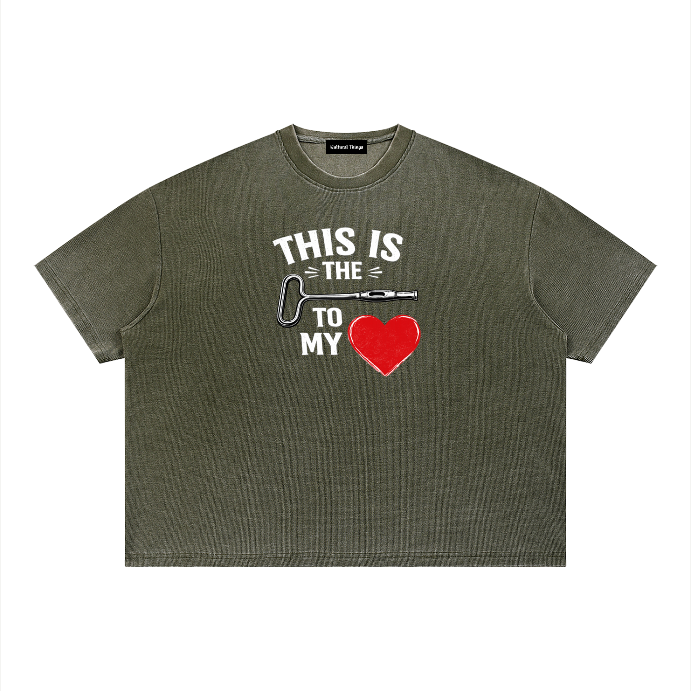 Unisex Vintage Wash Sunfade Boxy Waffle T-Shirt